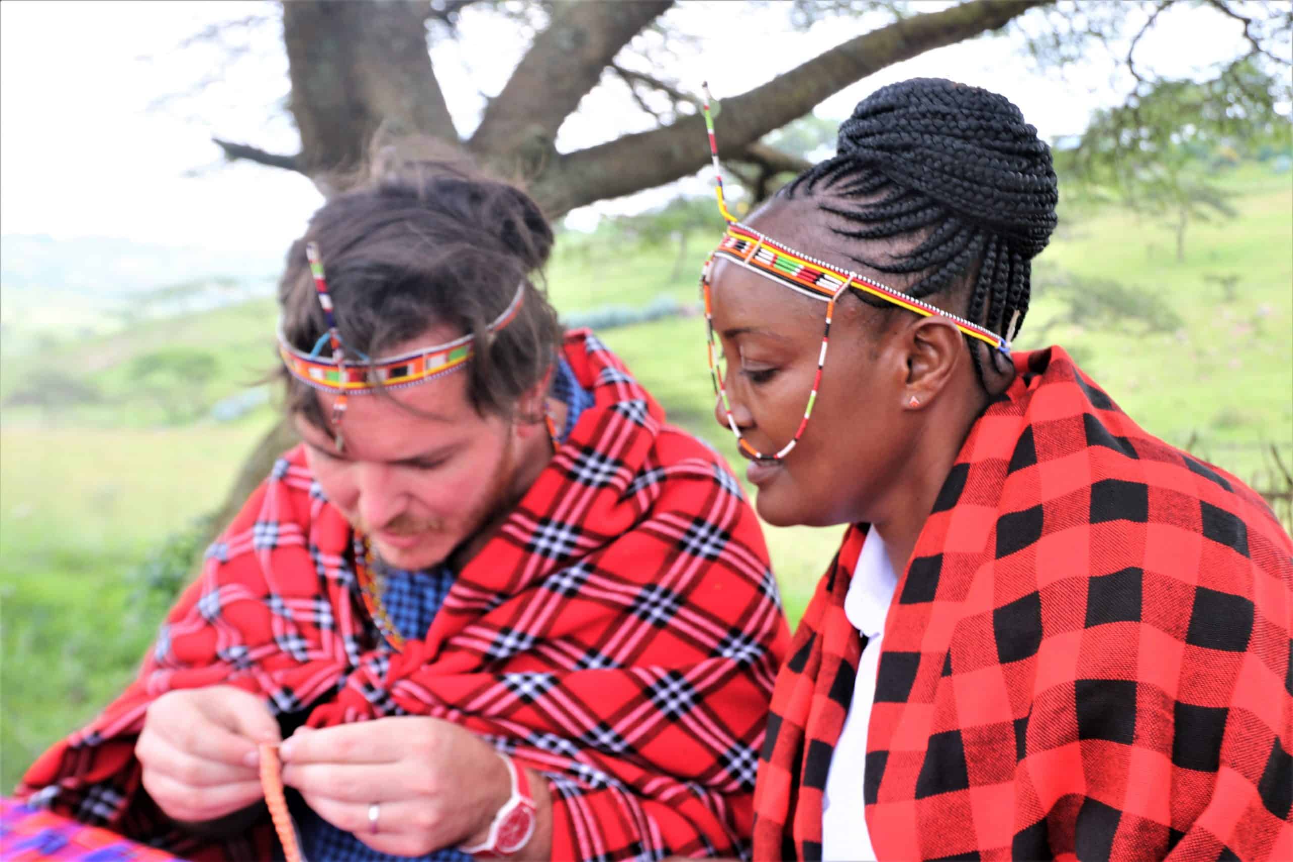 56. Making Jewelery With The Masai's Guidance