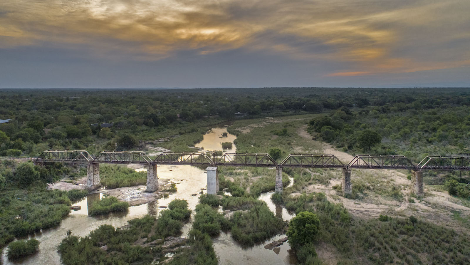 200707164444 Kruger Shalati The Train On The Bridge Aerial View