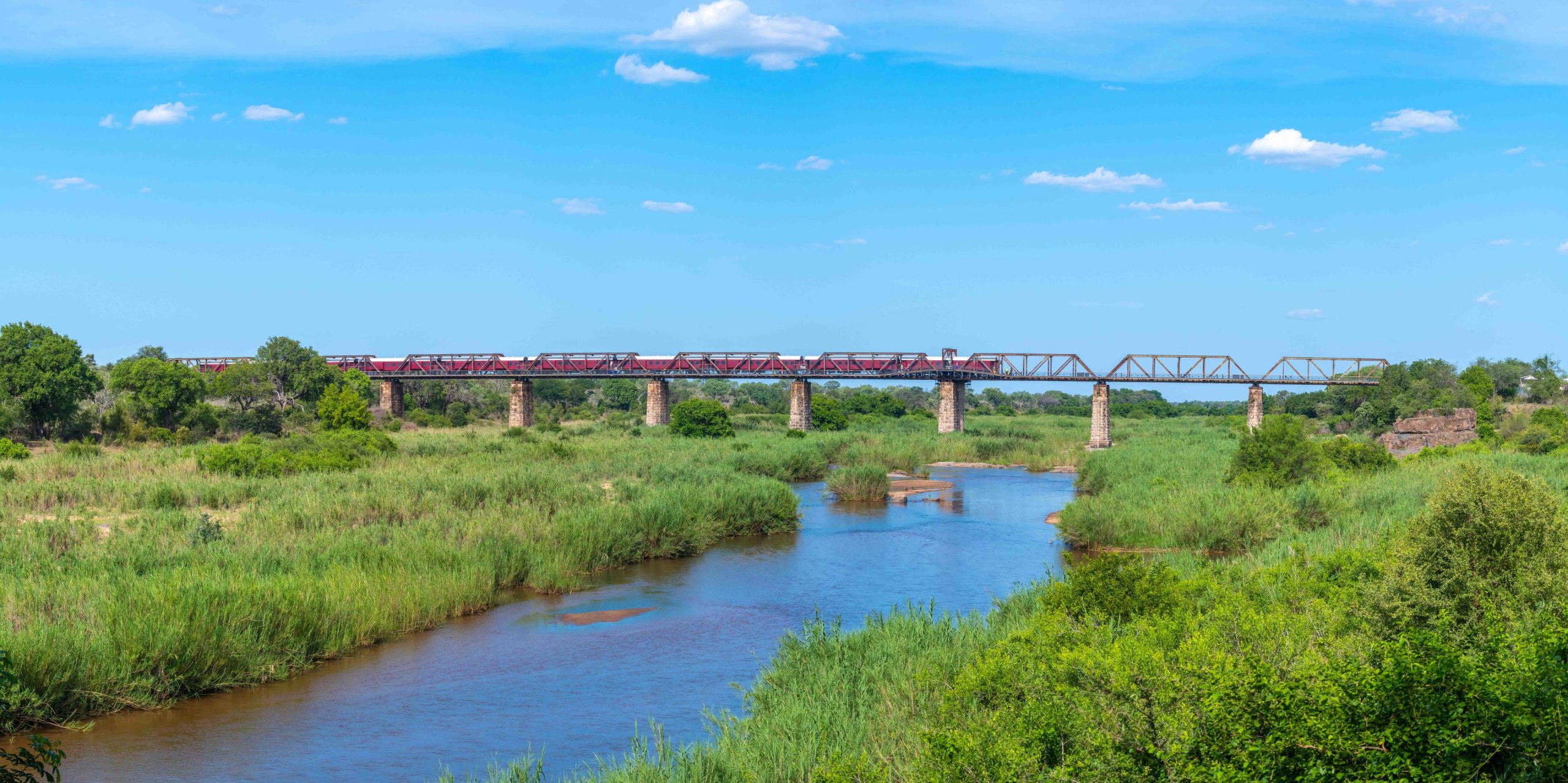 Kruger Shalati The Train On The Bridge