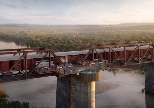 Kruger Shalati Train On The Bridge