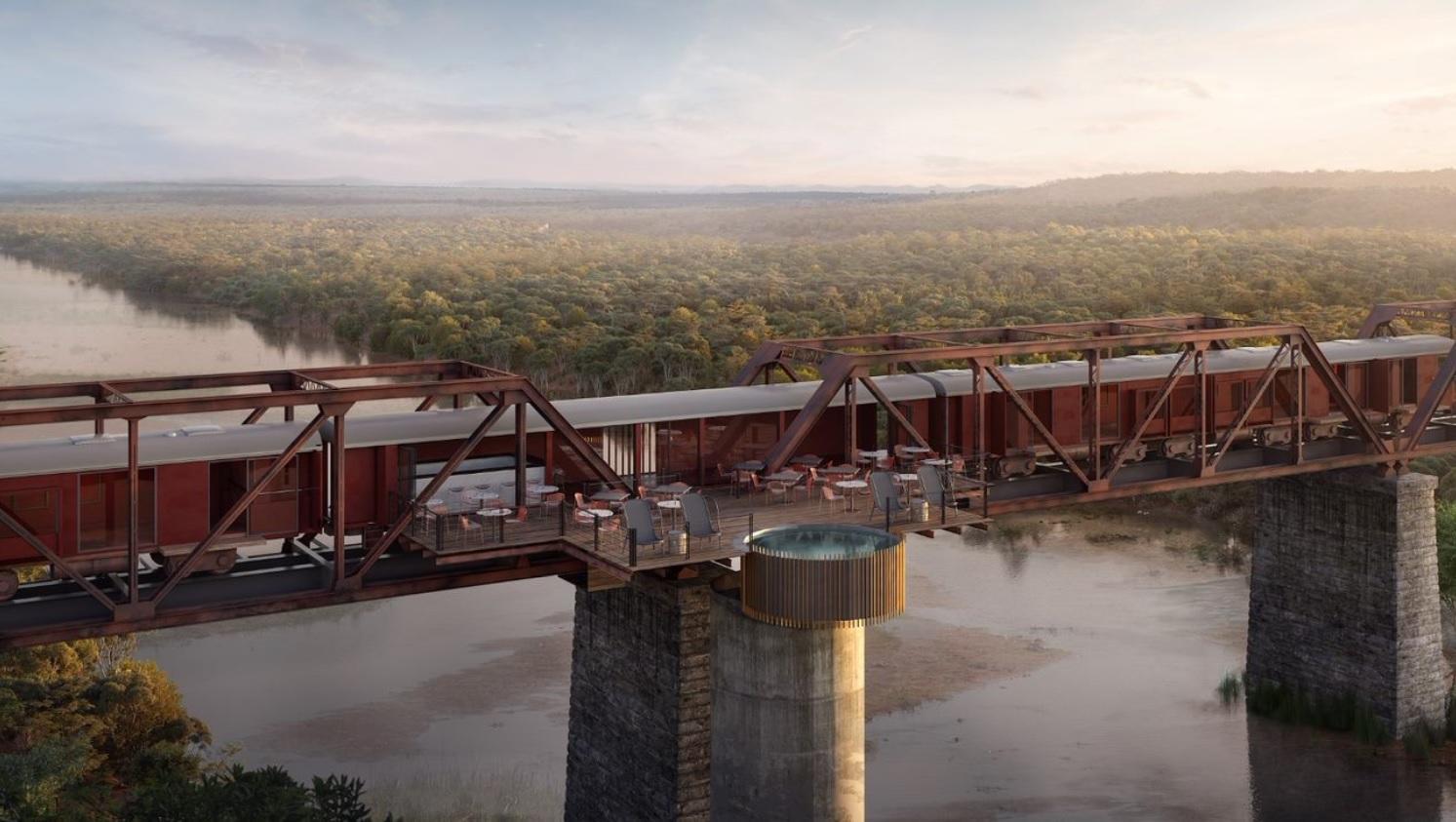 Kruger Shalati Train On The Bridge