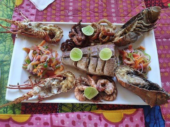 Sea Food Plater In Zanzibar