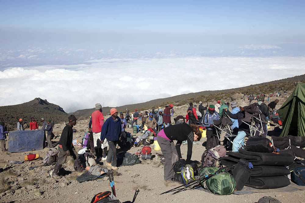Breaking Camp, Lava Tower, Mt Kilimanjaro Img 5091