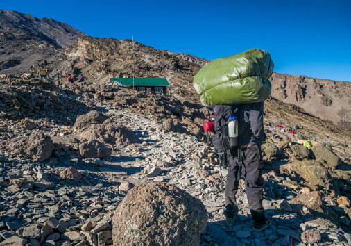 Porter In Base Camp, Mount Kilimanjaro, Tanzania