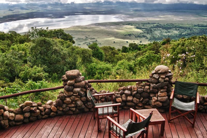 View From Balcony At Ngorongoro Serena Safari Lodge
