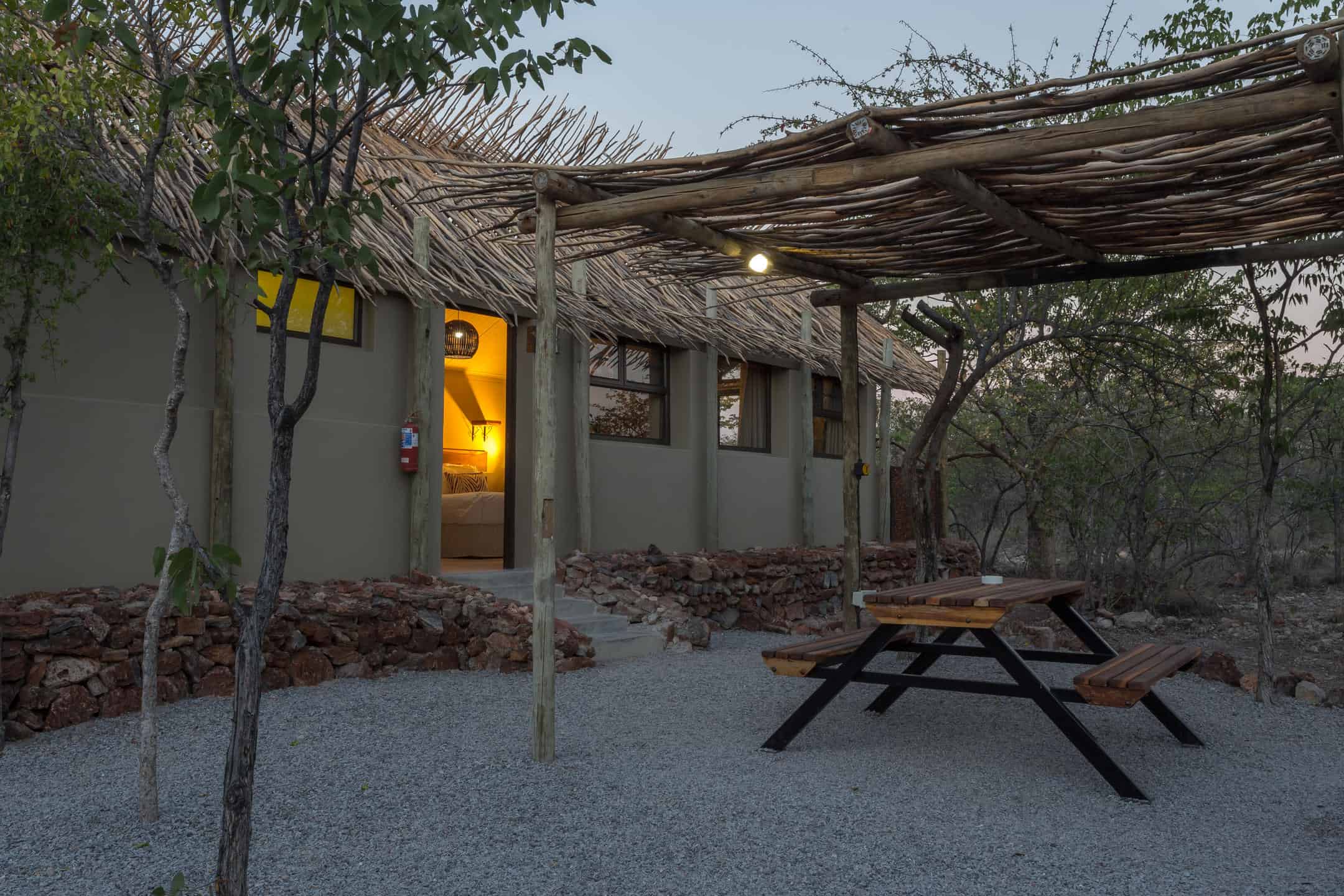 Etosha Village Unit Outside Seating Area