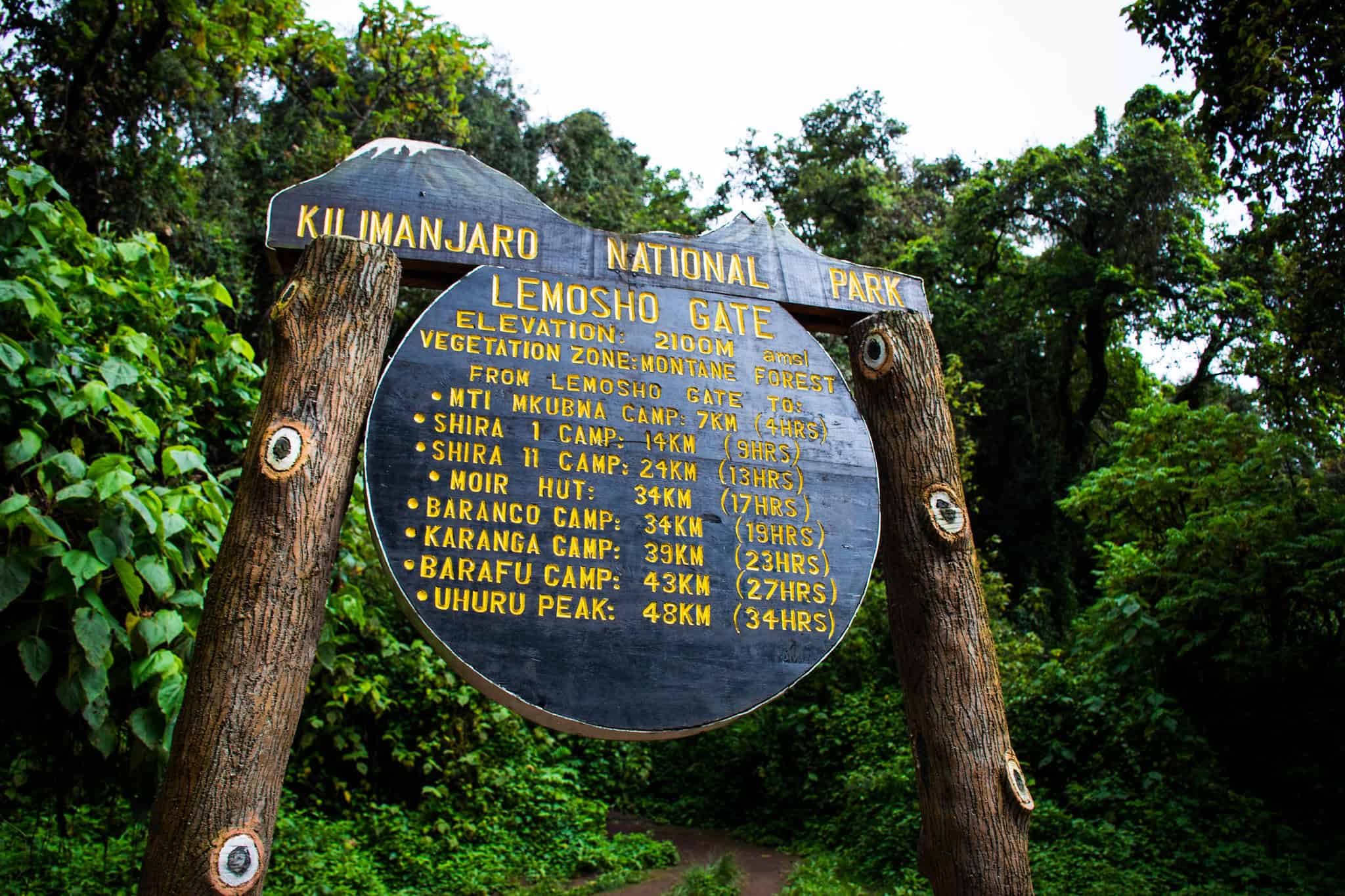 Lemosho Gate1